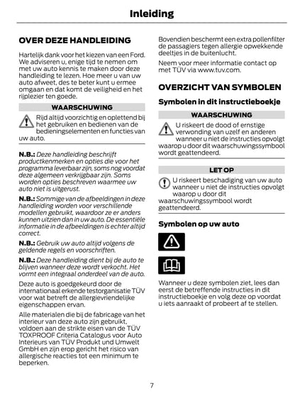 2012 Ford Ranger Bedienungsanleitung | Niederländisch