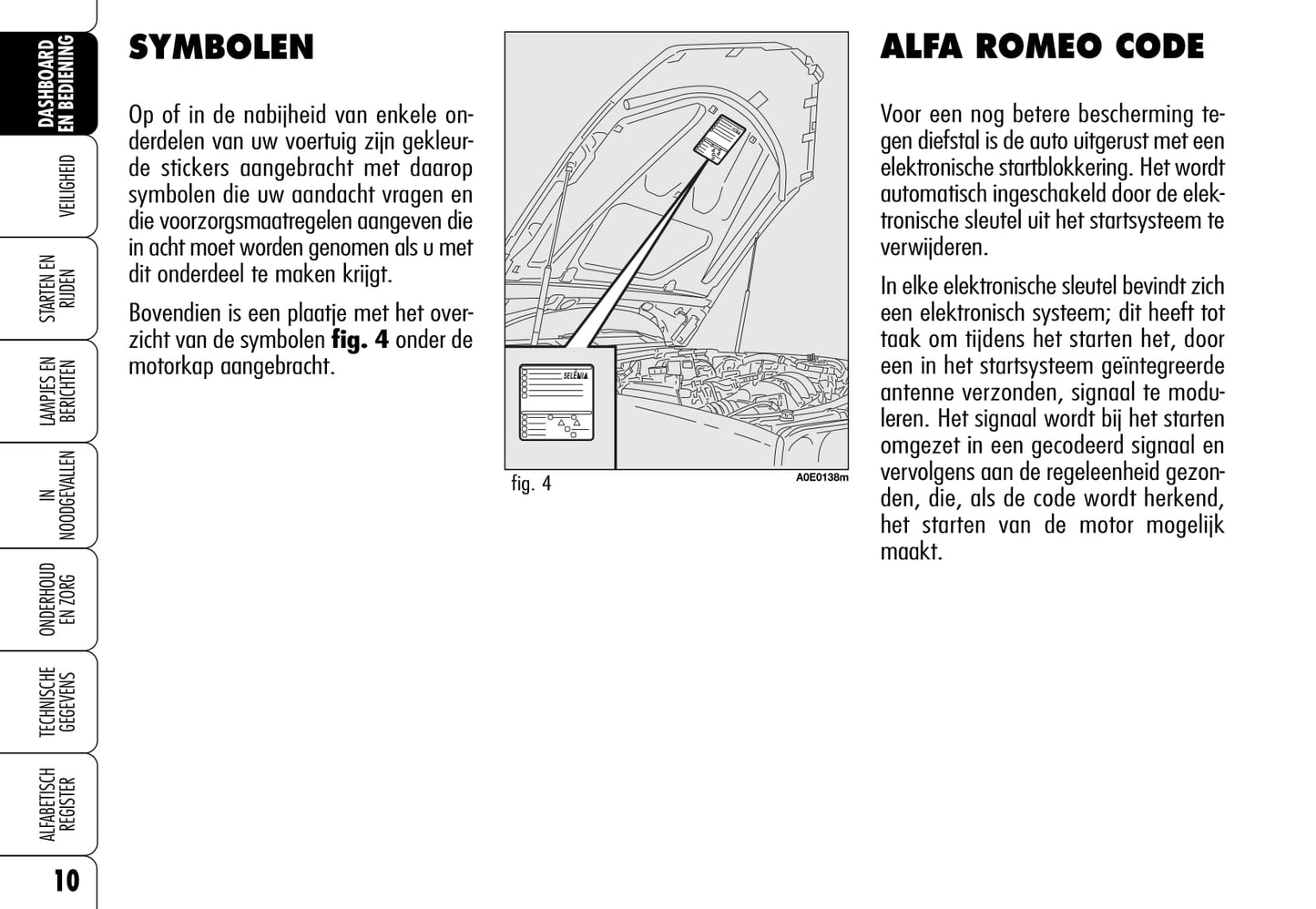 2005-2011 Alfa Romeo 159 Bedienungsanleitung | Niederländisch