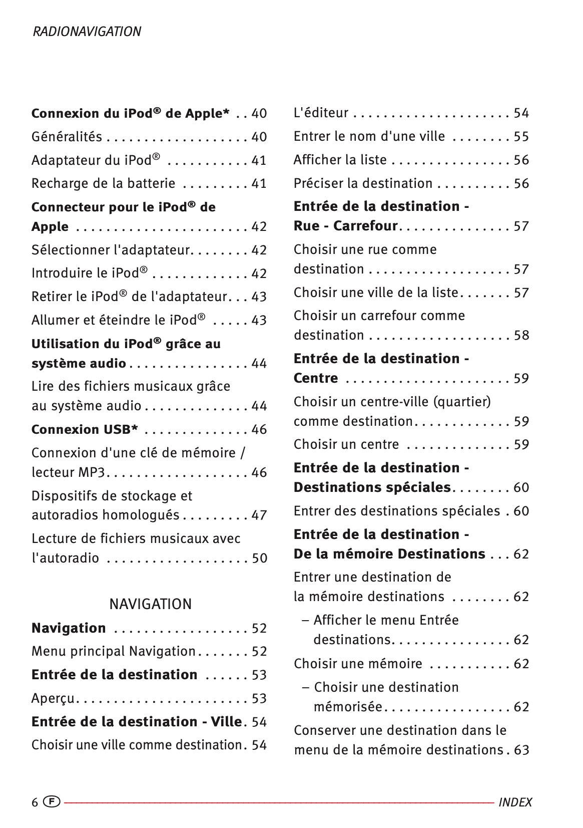 Seat Radio-Navigation Guide d'instructions