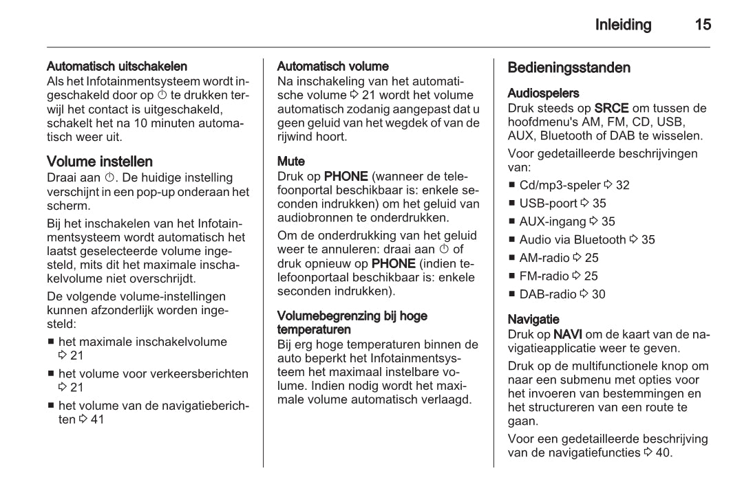 Opel Meriva Infotainment System Handleiding 2014 - 2017