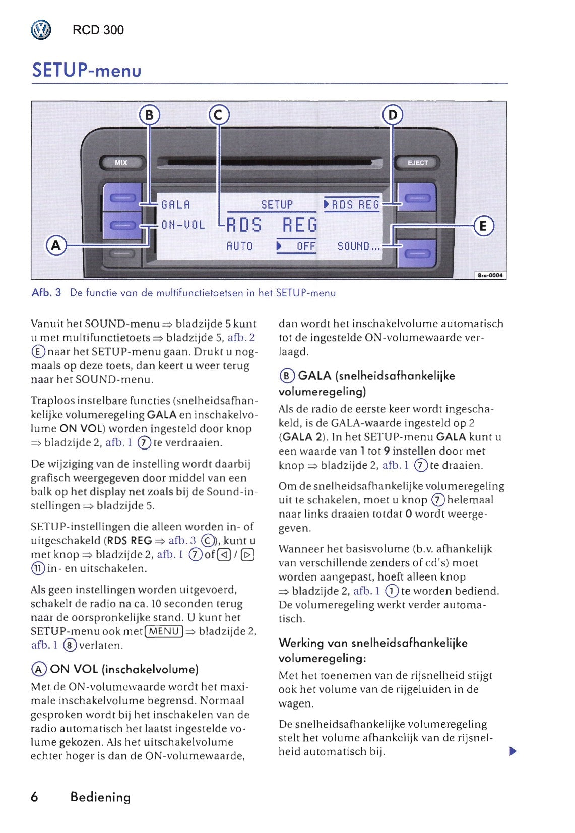 2005 Volkswagen RCD 300 Owner's Manual | Dutch
