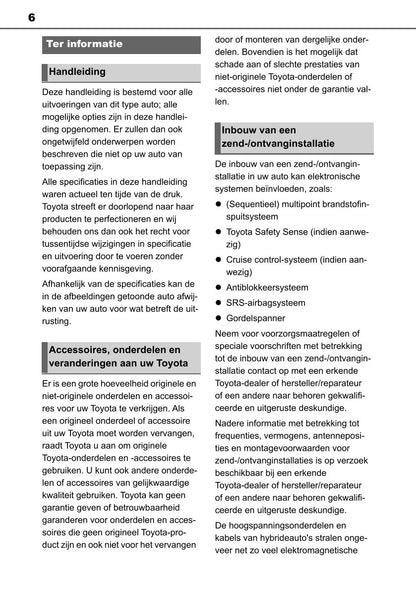 2022 Toyota Corolla Hatchback/Touring Sports Gebruikershandleiding | Nederlands