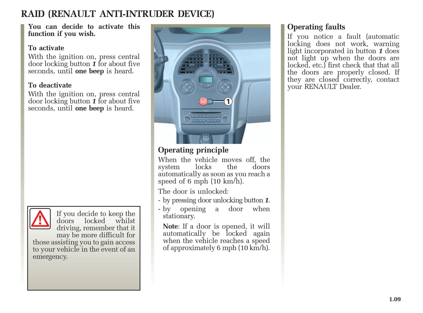 2005-2006 Renault Modus Gebruikershandleiding | Engels