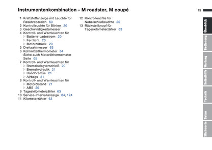 1997-1998 BMW Z3/Z3 M Roadster/Z3 M Coupé Owner's Manual | German