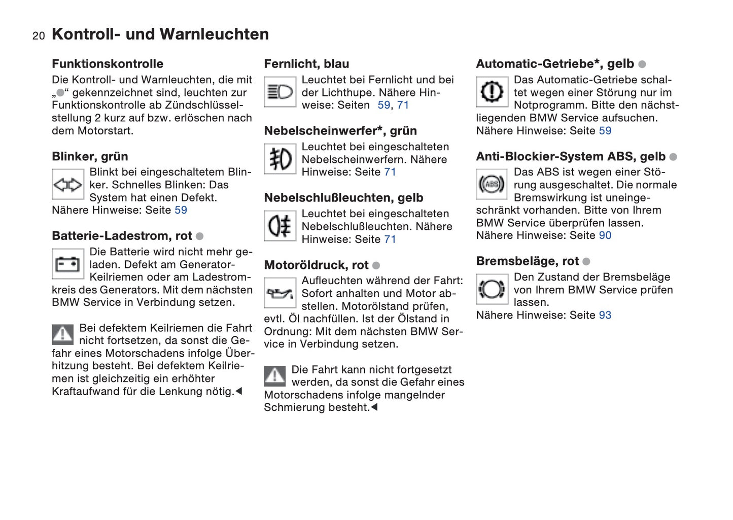 1997-1998 BMW Z3/Z3 M Roadster/Z3 M Coupé Owner's Manual | German