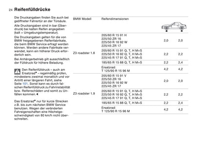 1997-1998 BMW Z3/Z3 M Bedienungsanleitung | Deutsch