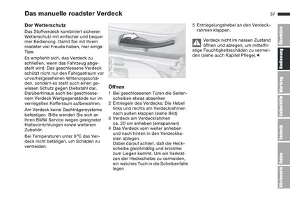 1997-1998 BMW Z3/Z3 M Roadster/Z3 M Coupé Owner's Manual | German