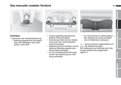 1997-1998 BMW Z3/Z3 M Roadster/Z3 M Coupé Owner's Manual | German