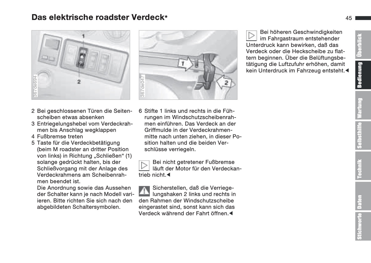 1997-1998 BMW Z3/Z3 M Roadster/Z3 M Coupé Owner's Manual | German