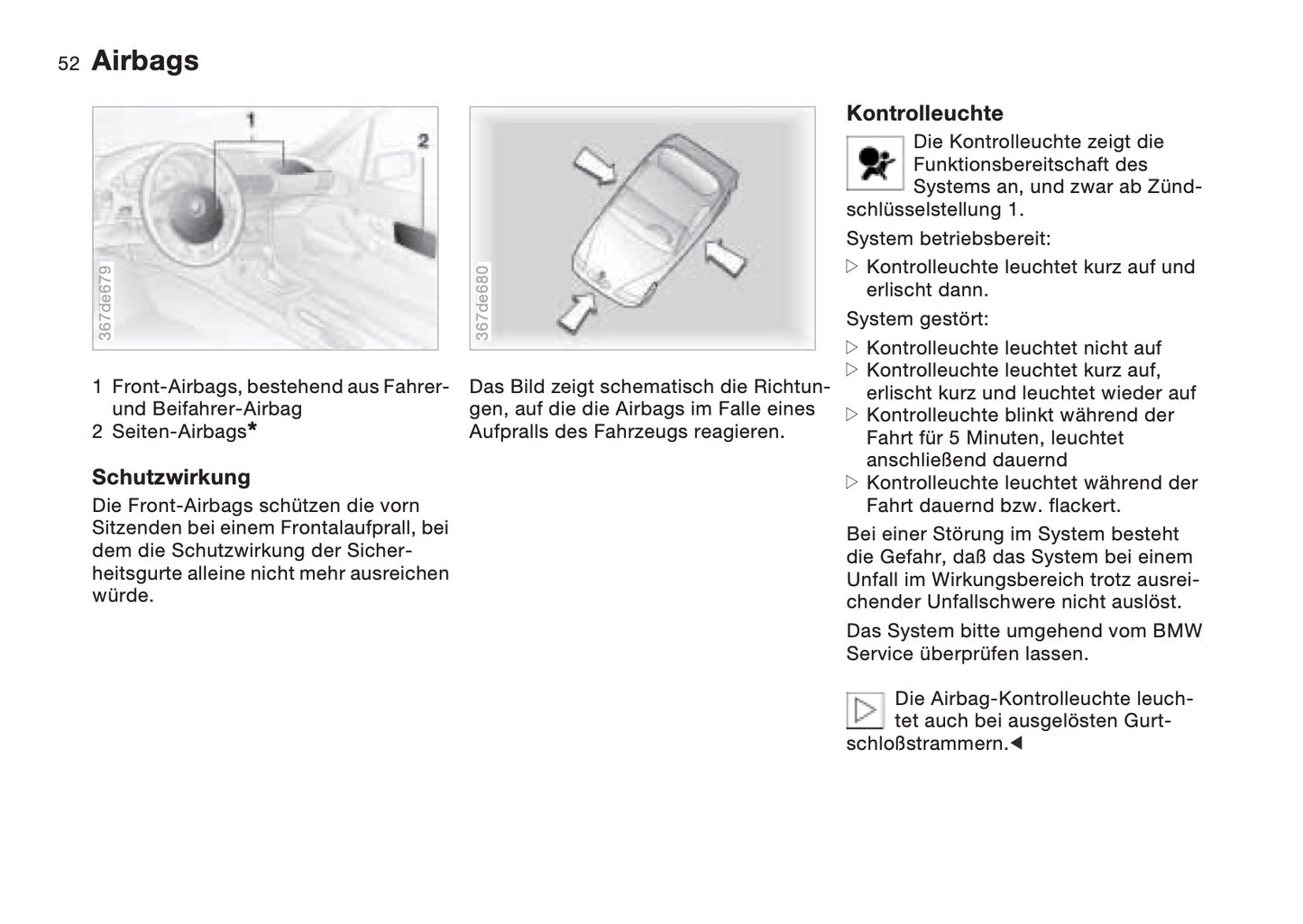 1997-1998 BMW Z3/Z3 M Roadster/Z3 M Coupé Owner's Manual | German