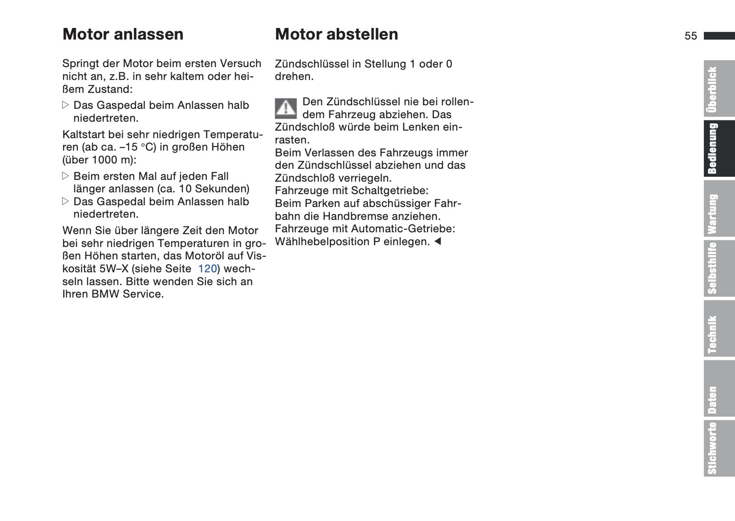 1997-1998 BMW Z3/Z3 M Roadster/Z3 M Coupé Owner's Manual | German