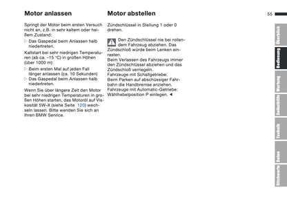 1997-1998 BMW Z3/Z3 M Bedienungsanleitung | Deutsch