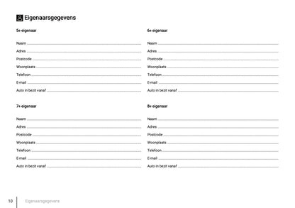 Onderhoudsboekje voor Peugeot Partner 2008 - 2023