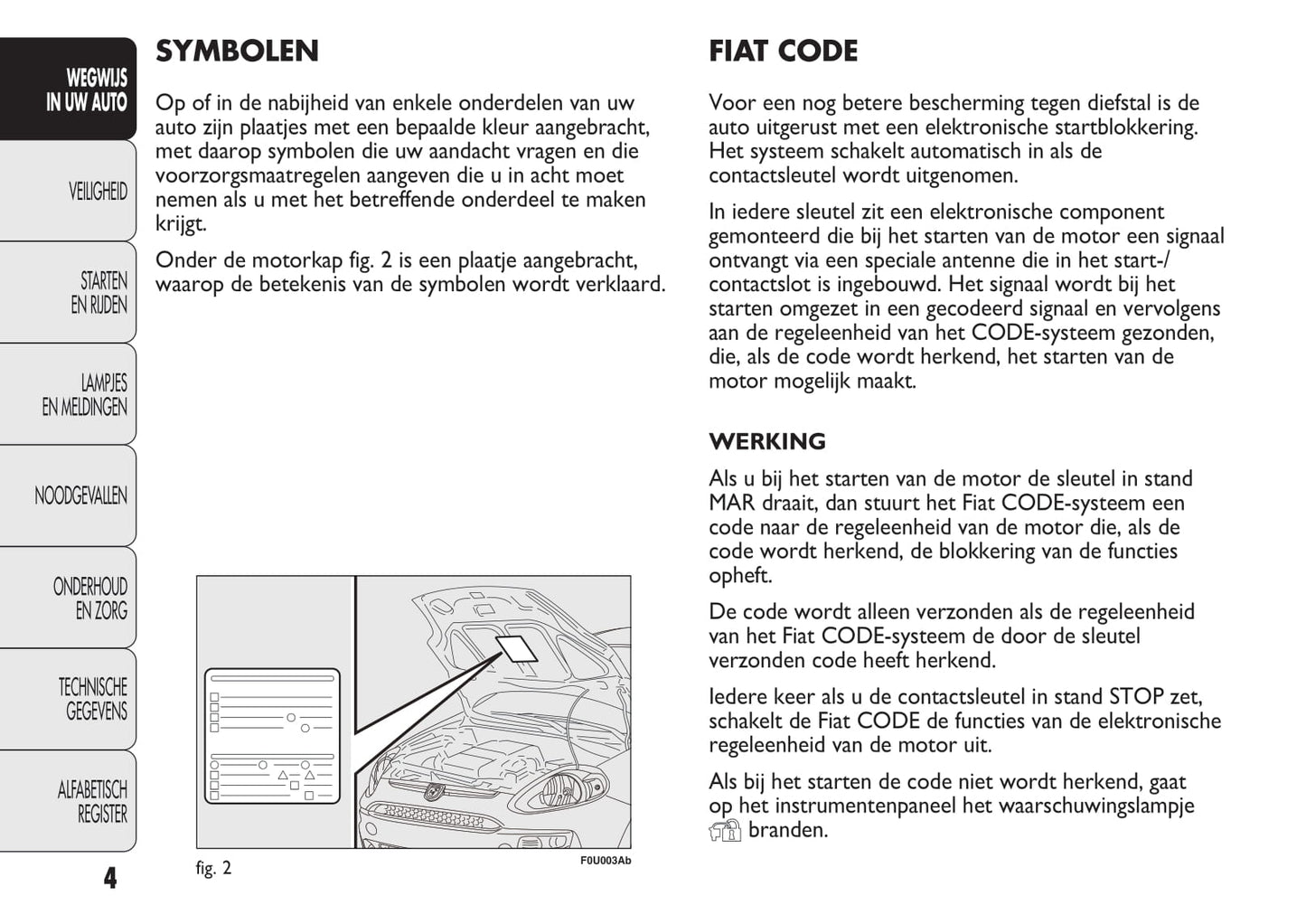 2012-2015 Abarth Punto Owner's Manual | Dutch
