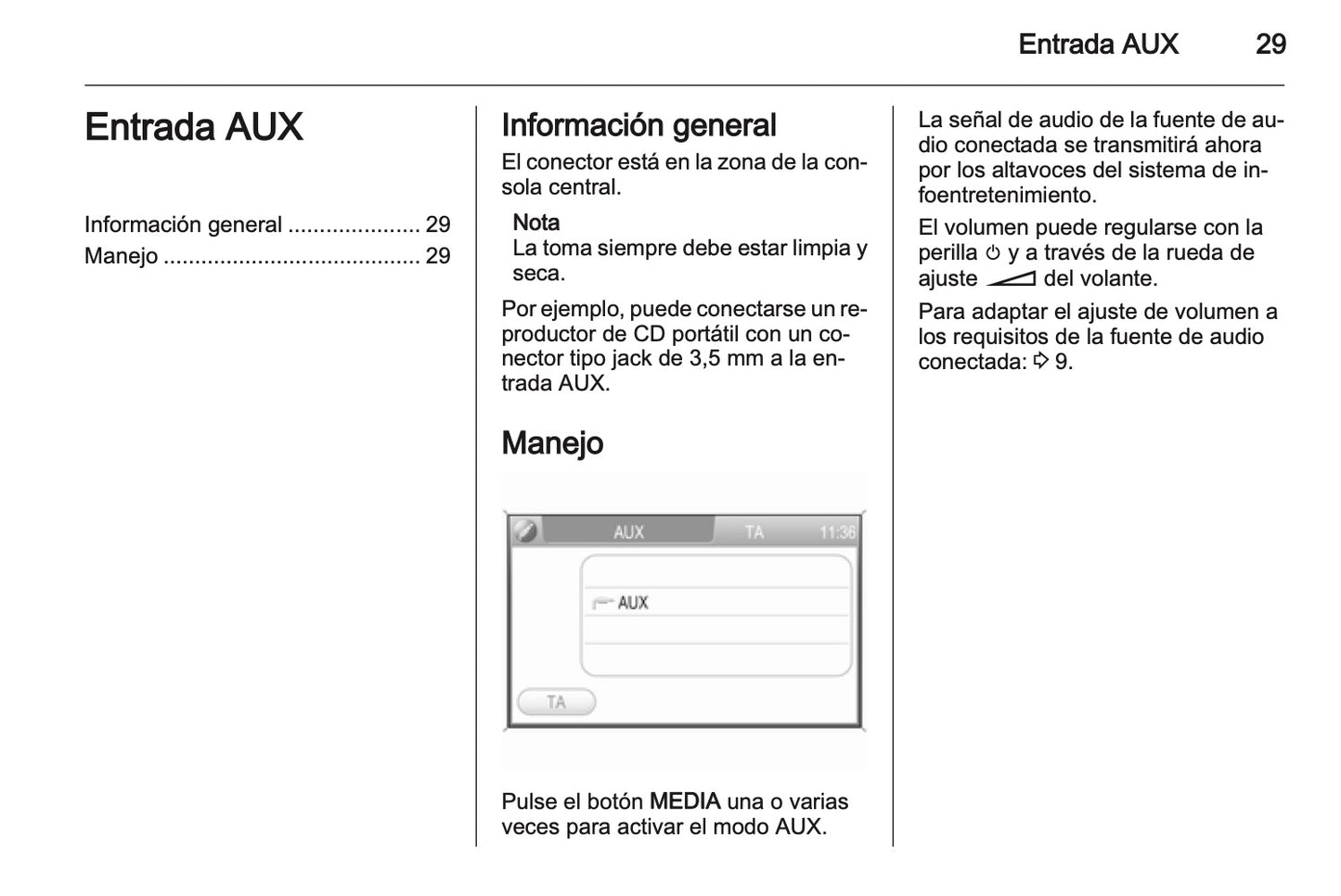 Opel Zafira Manual de infoentretenimiento 2008 - 2011