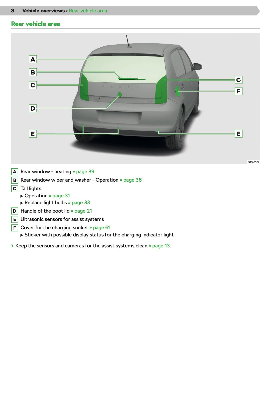 2019-2020 Skoda Citigo Bedienungsanleitung | Englisch