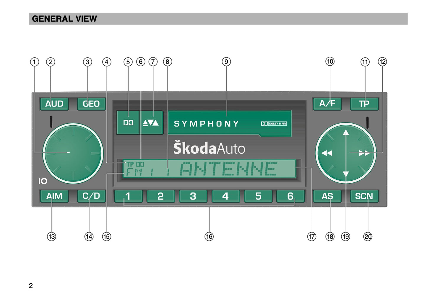 Skoda Radio Symphony Bedienungsanleitung 2003