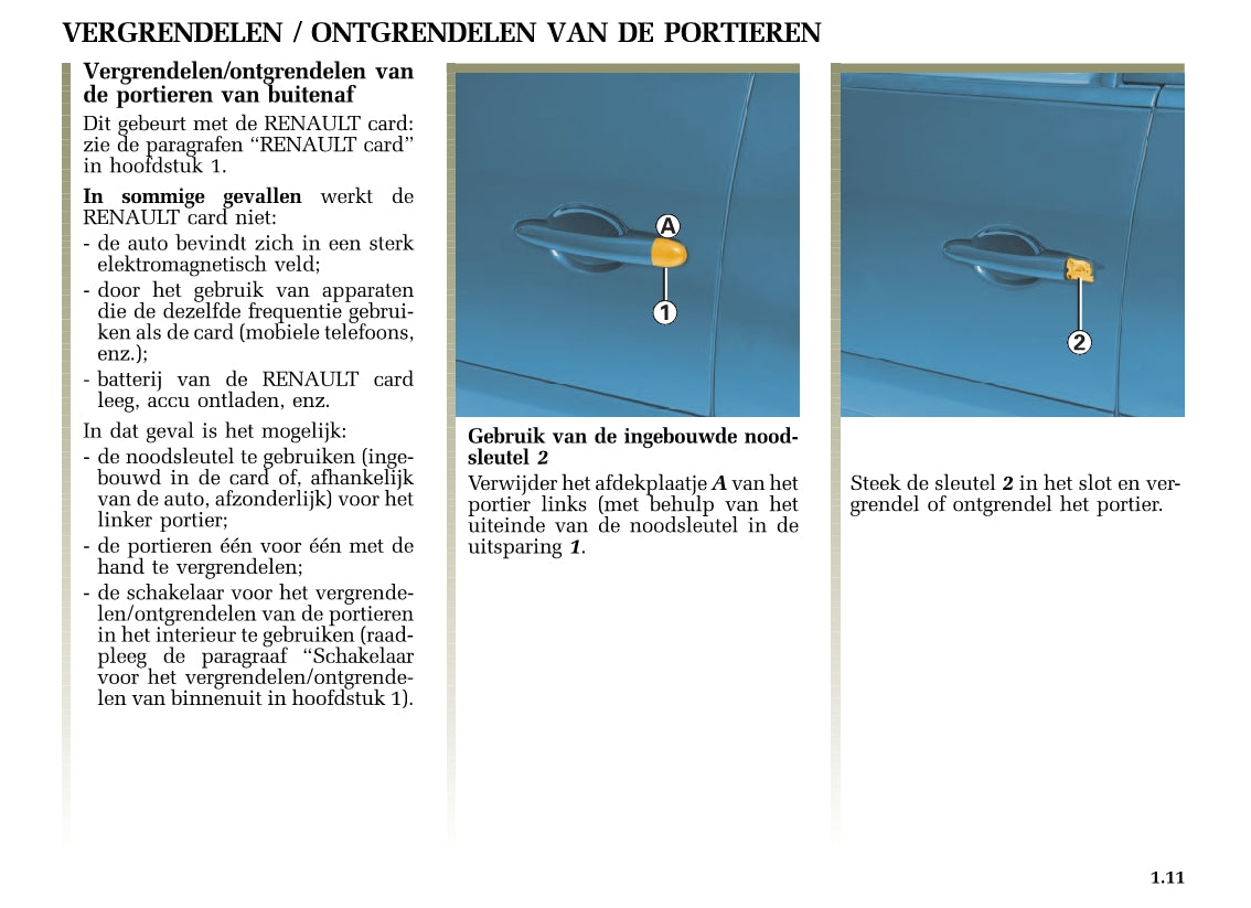 2004-2005 Renault Espace Owner's Manual | Dutch