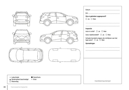 Onderhoudsboekje voor Renault Kadjar 2015 - 2021
