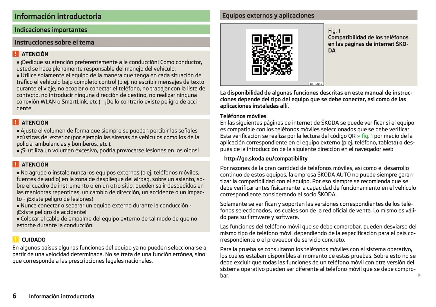 Skoda Admunsen & Bolero Manual de Instrucciones 2014 - 2018