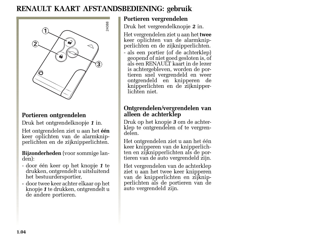 2004-2005 Renault Mégane Gebruikershandleiding | Nederlands