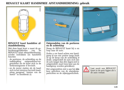 2004-2005 Renault Mégane Owner's Manual | Dutch