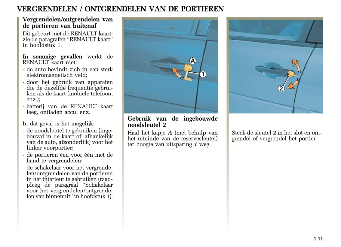 2004-2005 Renault Mégane Gebruikershandleiding | Nederlands