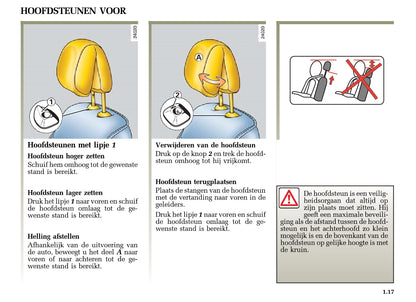 2004-2005 Renault Mégane Owner's Manual | Dutch