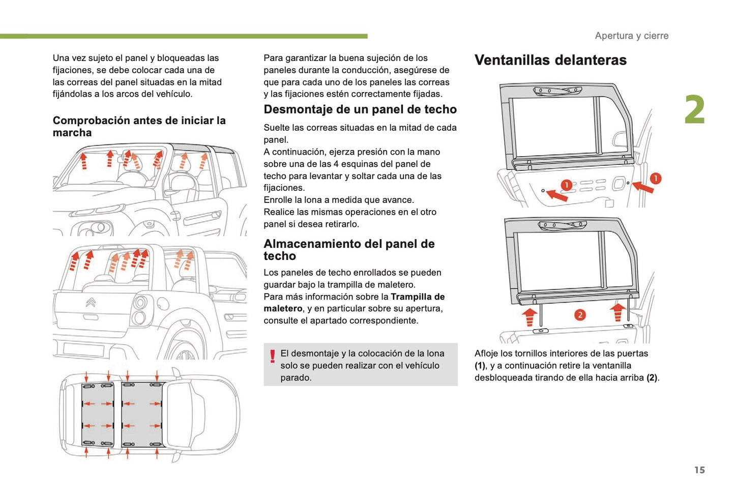 2017-2019 Citroën e-Mehari Gebruikershandleiding | Spaans