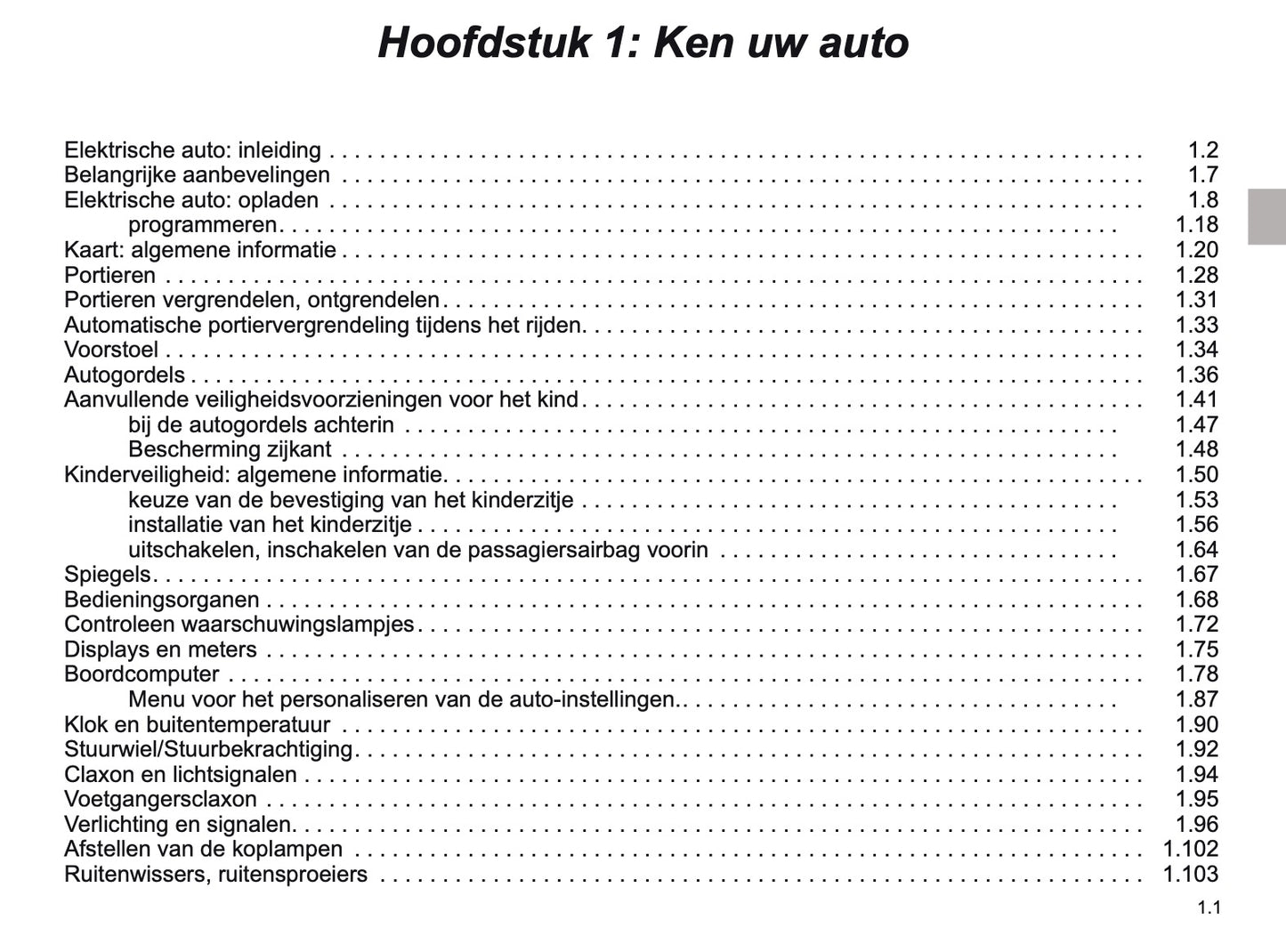 2019-2020 Renault Zoe Bedienungsanleitung | Niederländisch