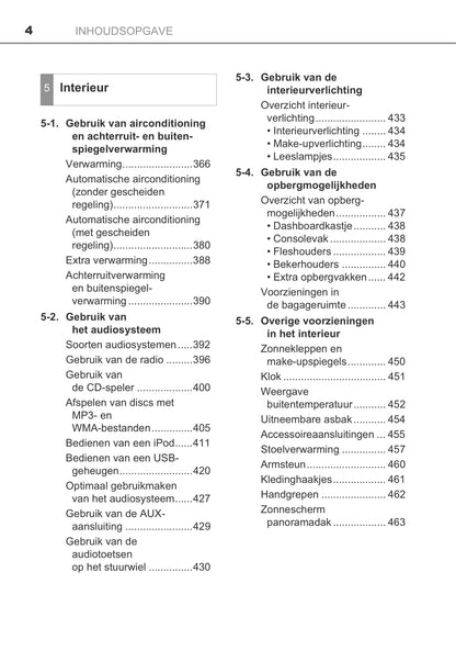 2013-2014 Toyota Auris / Auris Hybrid Gebruikershandleiding | Nederlands