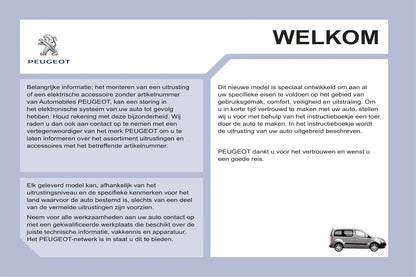 2011-2012 Peugeot Partner Tepee Gebruikershandleiding | Nederlands