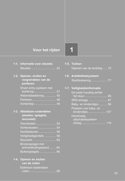 2010-2011 Toyota Corolla Bedienungsanleitung | Niederländisch
