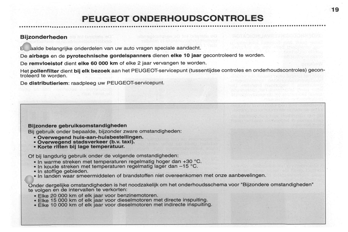 2002-2003 Peugeot 206/206 SW Owner's Manual | Dutch