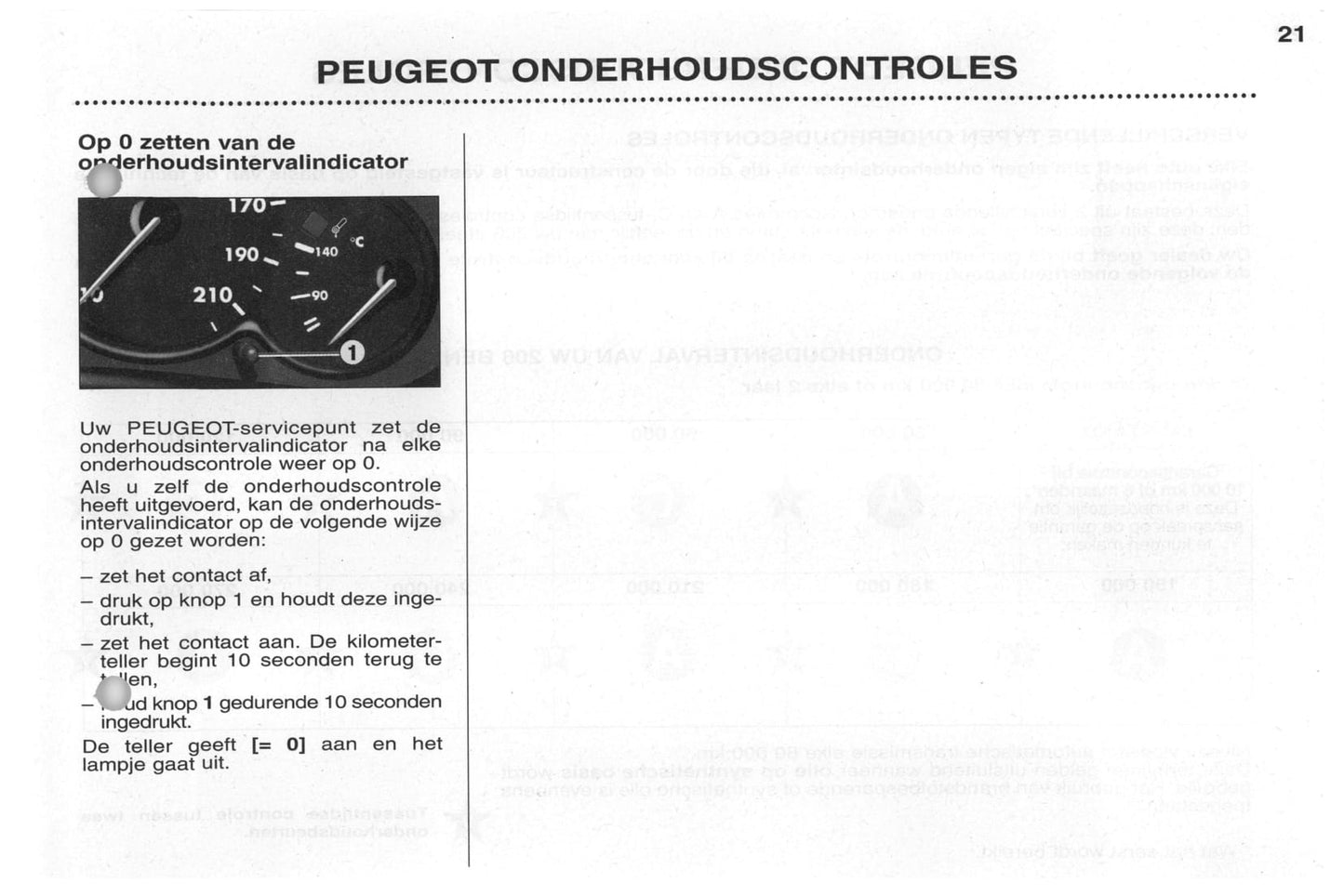 2002-2003 Peugeot 206/206 SW Manuel du propriétaire | Néerlandais