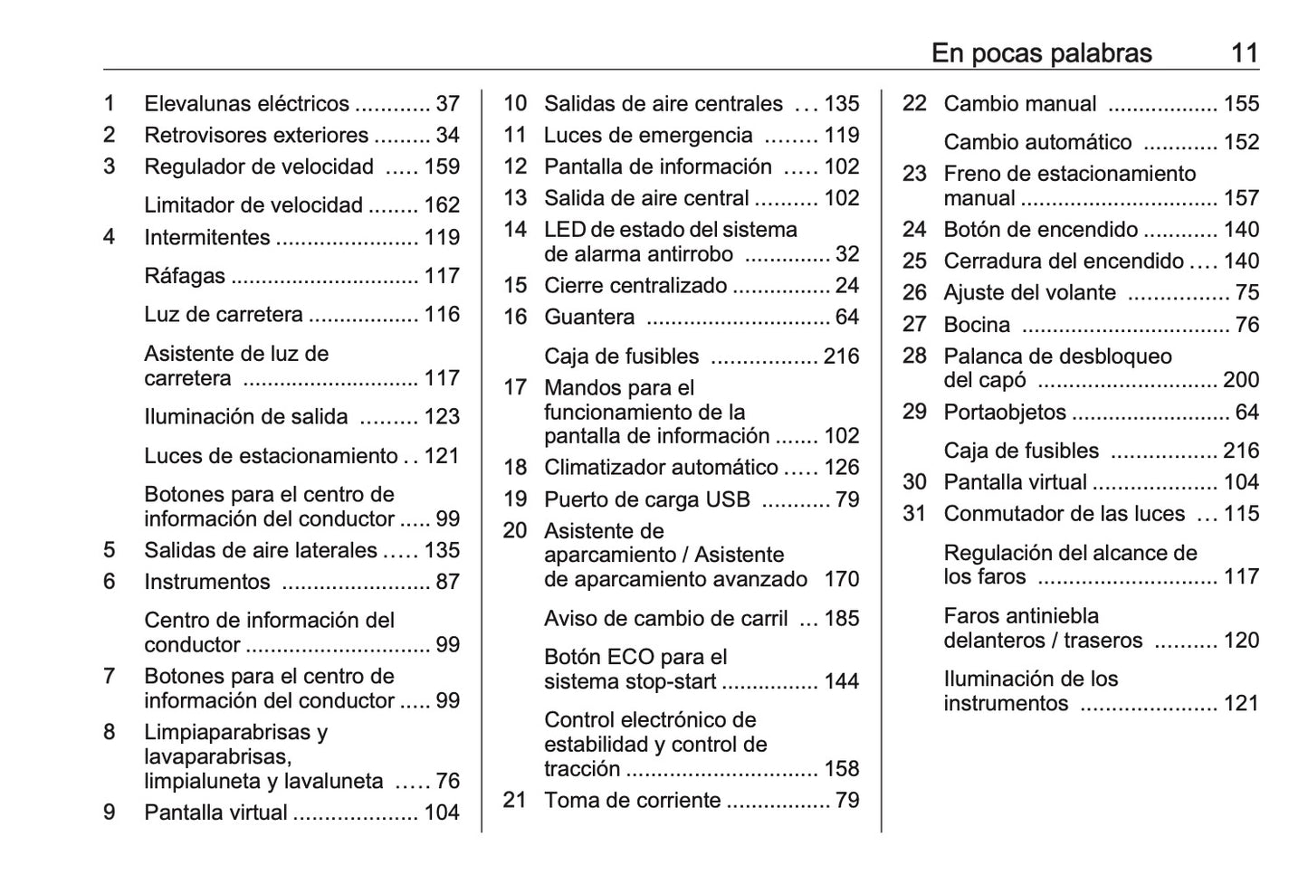 Opel Crossland X Manual de infoentretenimiento 2014 - 2019