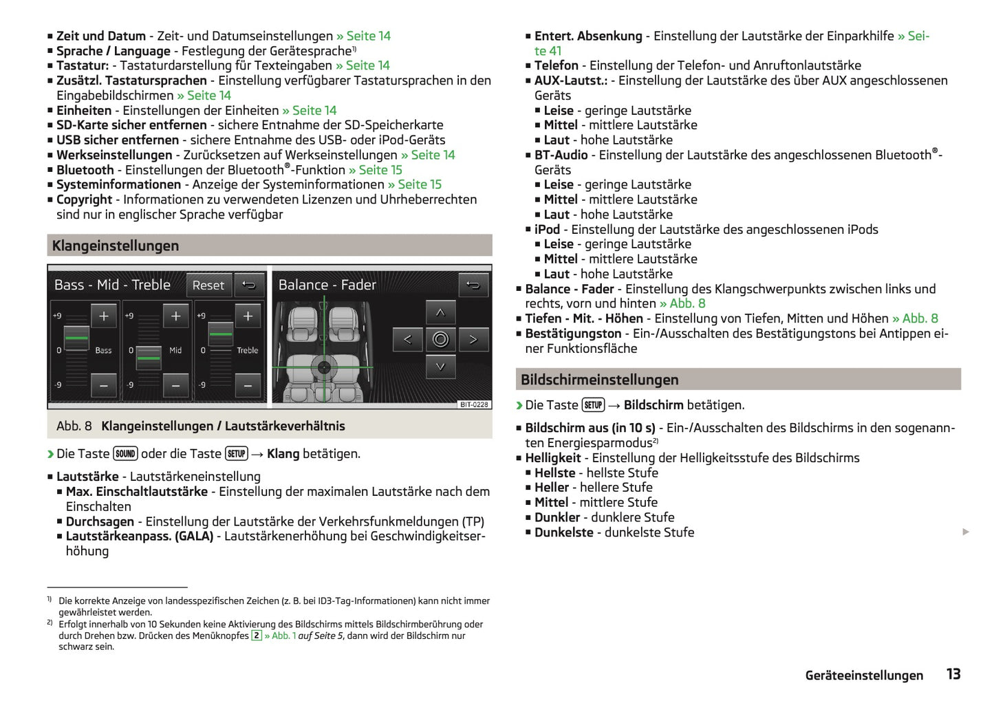 Skoda Radio Swing Infotainment Bedienungsanleitung 2014