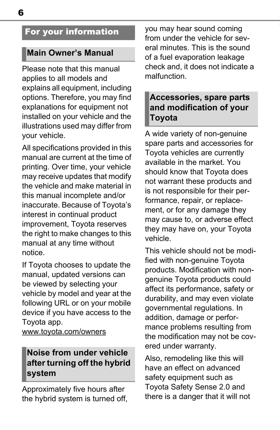 2022 Toyota Sienna Hybrid Gebruikershandleiding | Engels