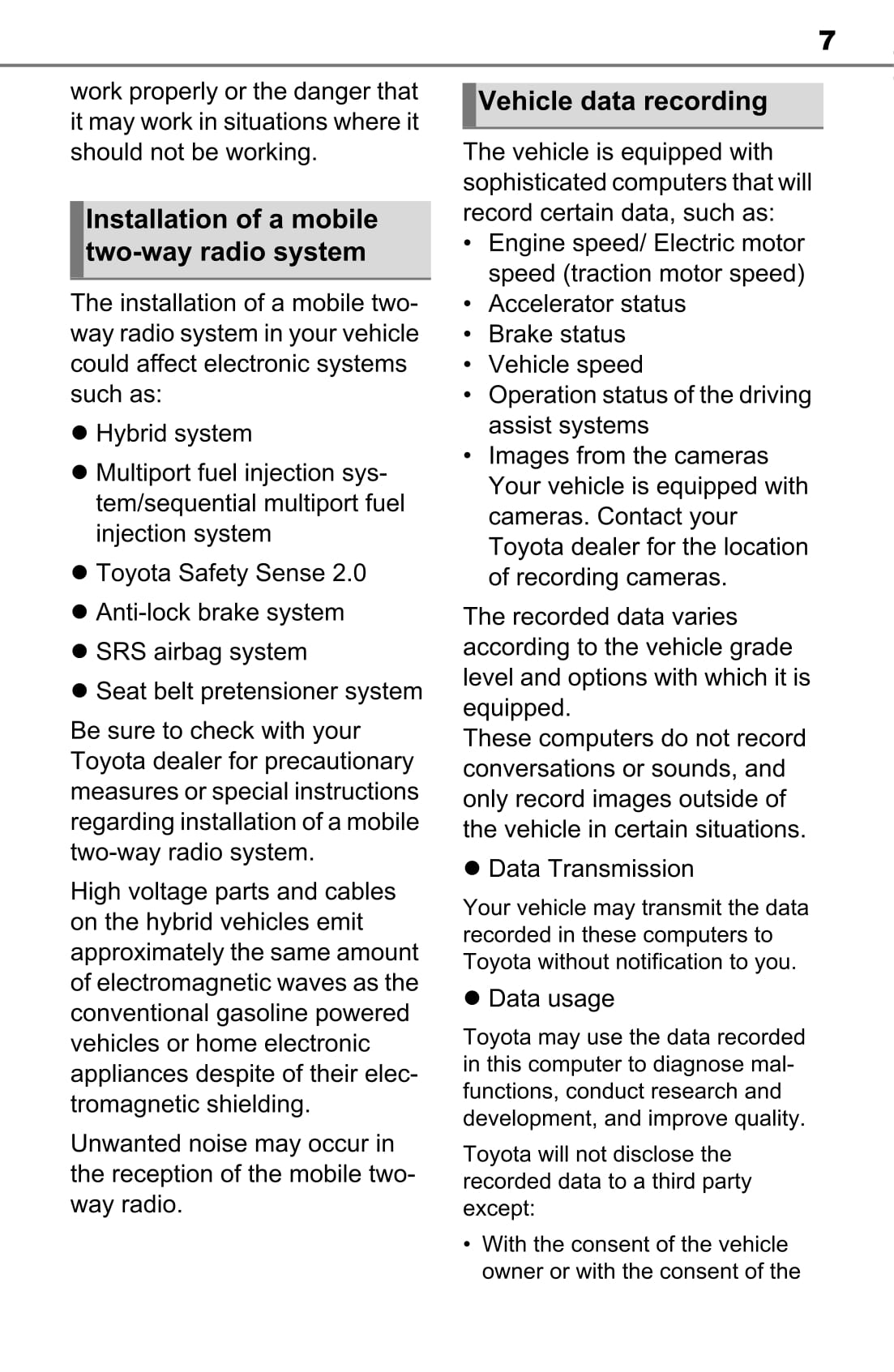 2022 Toyota Sienna Hybrid Gebruikershandleiding | Engels