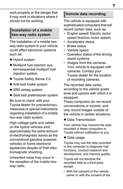 2022 Toyota Sienna Hybrid Gebruikershandleiding | Engels