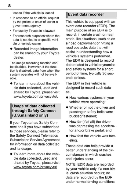 2022 Toyota Sienna Hybrid Gebruikershandleiding | Engels