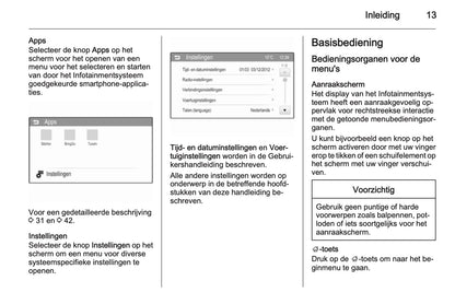 Opel Adam Infotainment System Handleiding 2013 - 2017