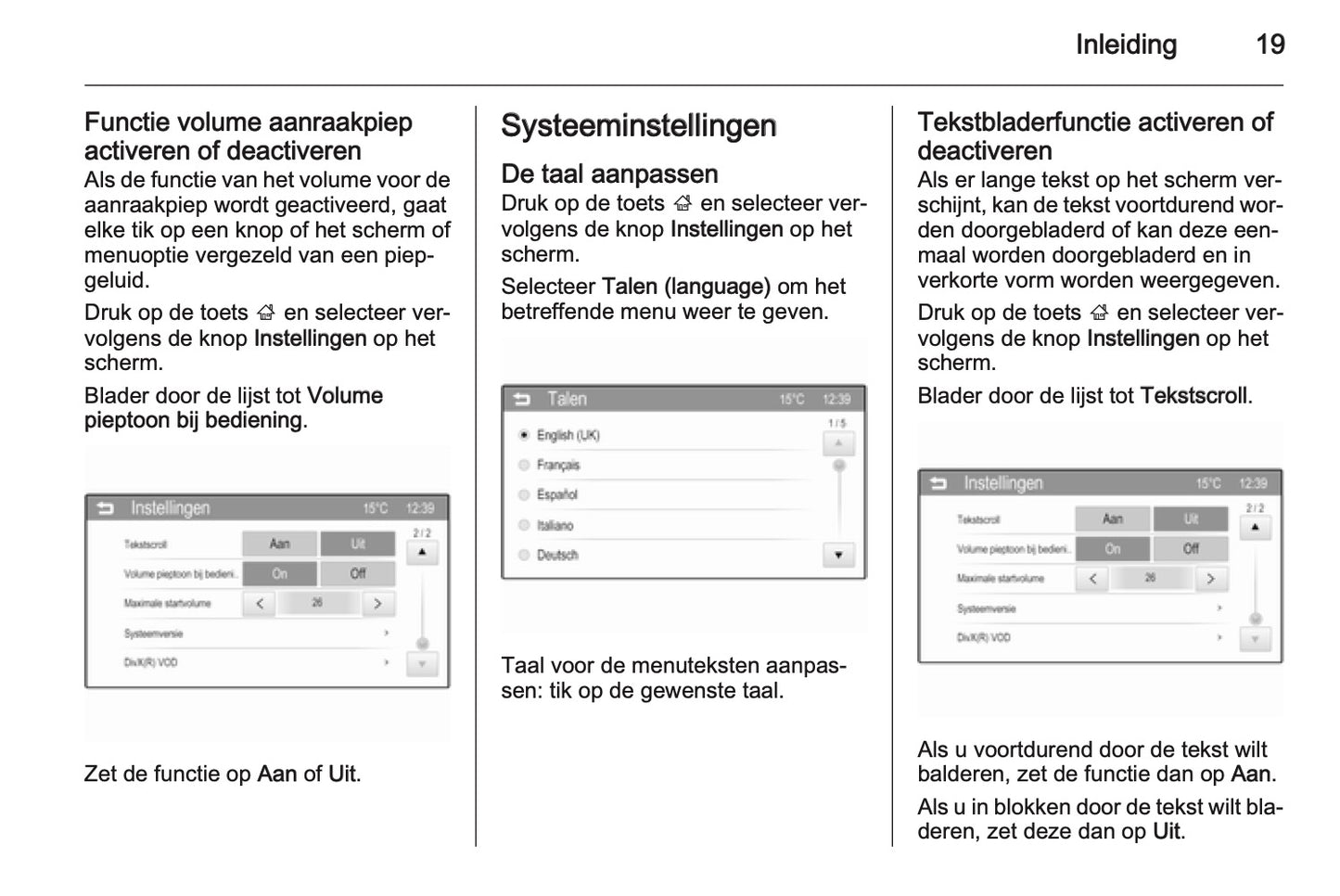 Opel Adam Infotainment System Handleiding 2013 - 2017