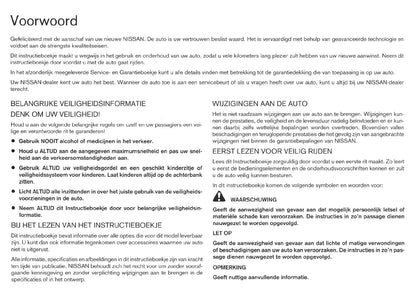 2008-2009 Nissan Note Gebruikershandleiding | Nederlands