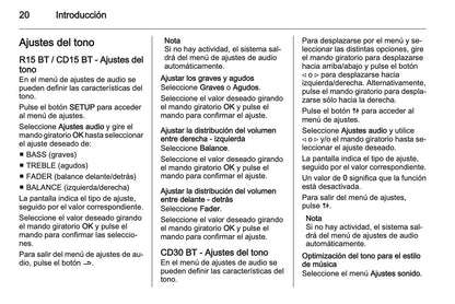 Opel Vivaro Manual de infoentretenimiento 2011 - 2014
