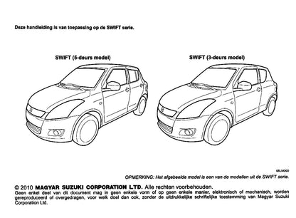 2010-2011 Suzuki Swift Bedienungsanleitung | Niederländisch