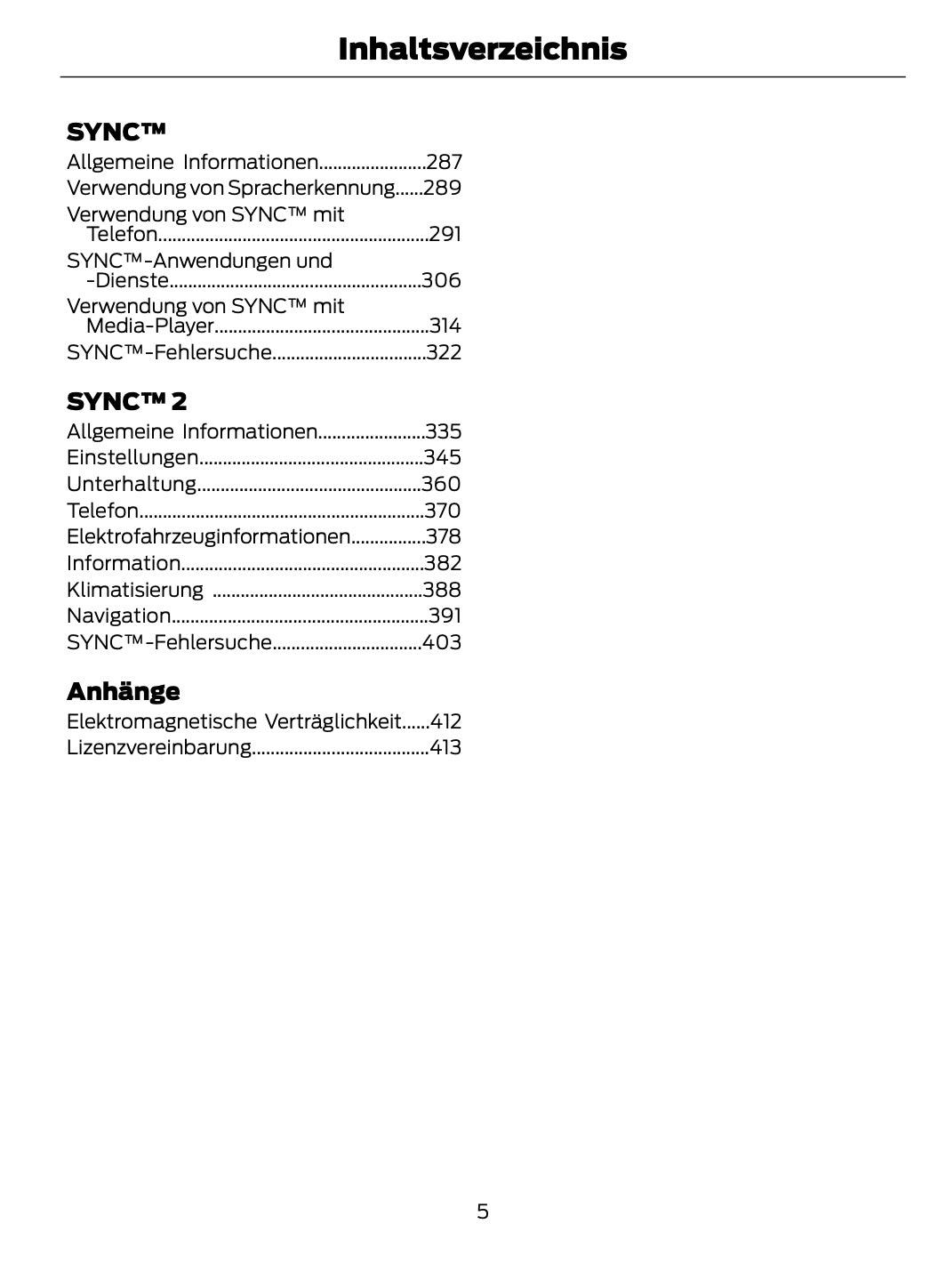 2014-2015 Ford Mondeo Hybrid Owner's Manual | German