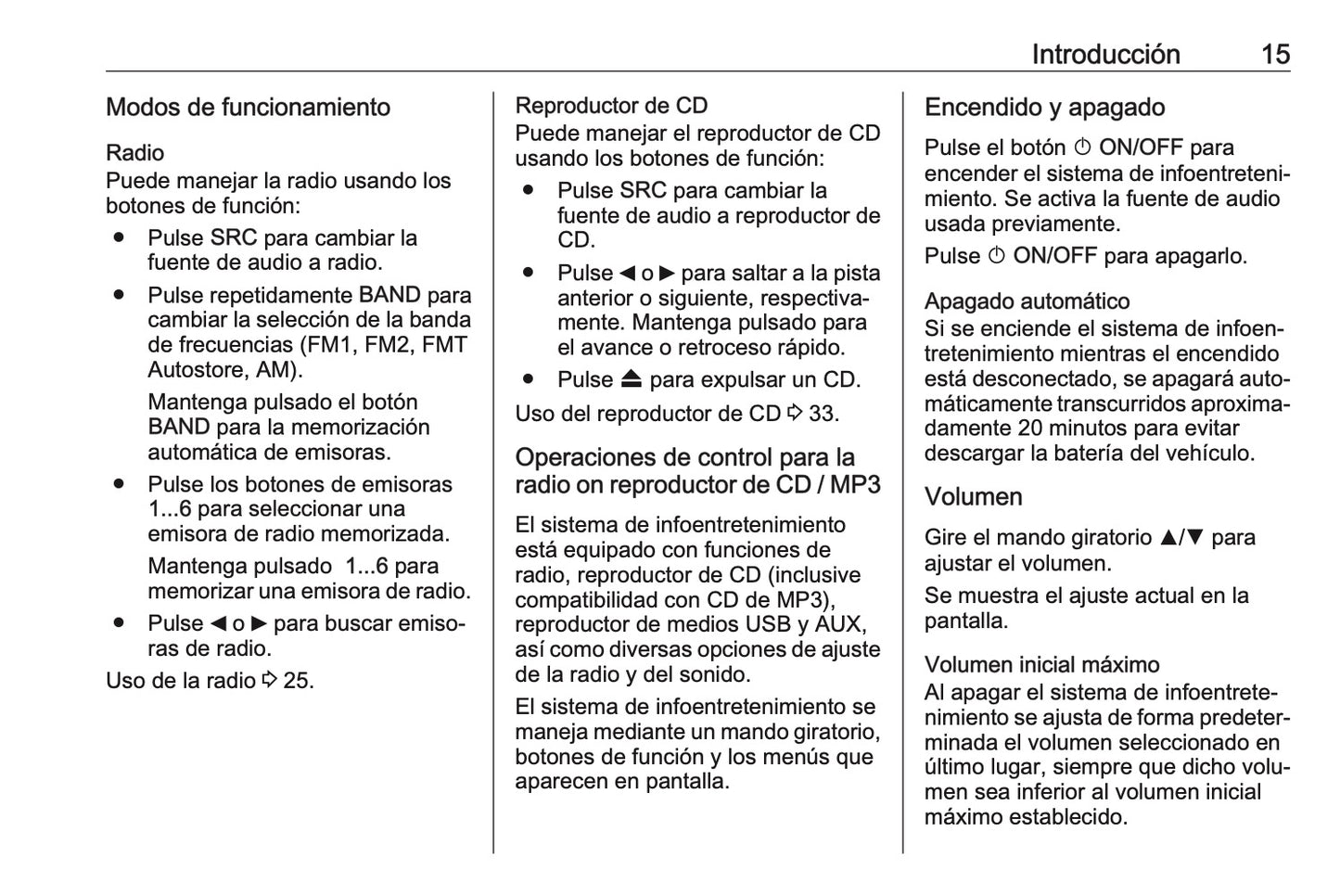 Opel Combo Manual de infoentretenimiento 2018 - 2019