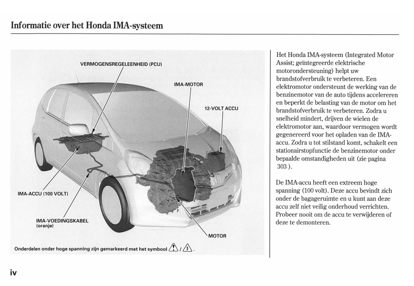 2010-2011 Honda Jazz Hybrid Gebruikershandleiding | Nederlands
