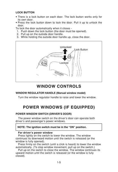 2006 Isuzu Truck Owner's Manual | English